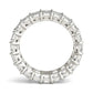 6 1/4 CTW Emerald Lab Grown Diamond Couture Classic Eternity Ring 14K White Gold (G-VS)
