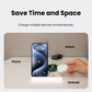 PowerGlow - Jabees PowerGlow 4-In-1 Foldable Wireless Charging Station with LED Night Light