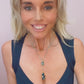 Double Diana Denmark Necklace in Teal Mojave Copper Turquoise