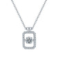 Set With Top-quality Moissanite, This Luxurious And Fashionable Light Luxury Trend Jewelry Necklace Pendant Is Made Of S925 Silver Electroplated With Platinum