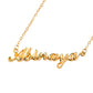 Full Silver Name Necklace - silver name necklace