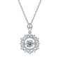 Set With Top-quality Moissanite, This Luxurious And Fashionable Light Luxury Trend Jewelry Necklace Pendant Is Made Of S925 Silver Electroplated With Platinum