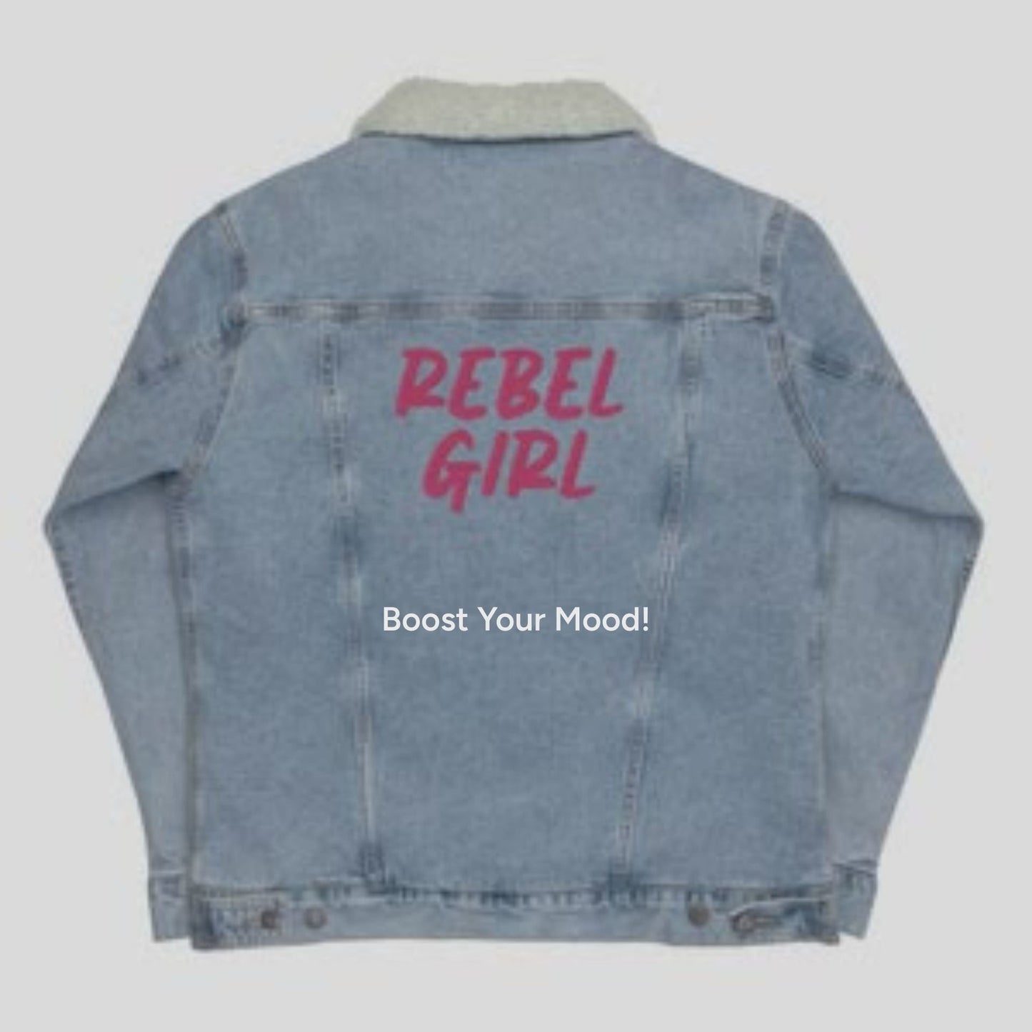Denim sherpa jacket REBEL GIRL