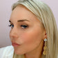 Three Leaf Earrings with Moonstone