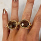 Torrey Ring with Smoky Quartz
