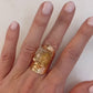 Cocktail Ring with Citrine Stone