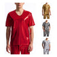 Men's Bright Surface Bronzing Disco Suit Model