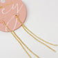 Delicate Shine Back Drop Earrings