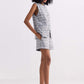 Cotton Tweed Shorts in Grey