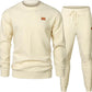 Men's Sports Casual Versatile Round Neck Sweater Set
