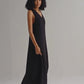Crossed in Chic Sleeveless Maxi Dress in Black