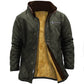 American-style Solid-color Work Jacket With Buttons For Middle-aged Men