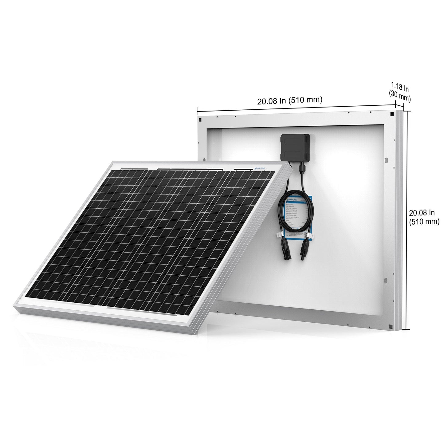 50 Watt 12 Volt Monocrystalline Solar Panel