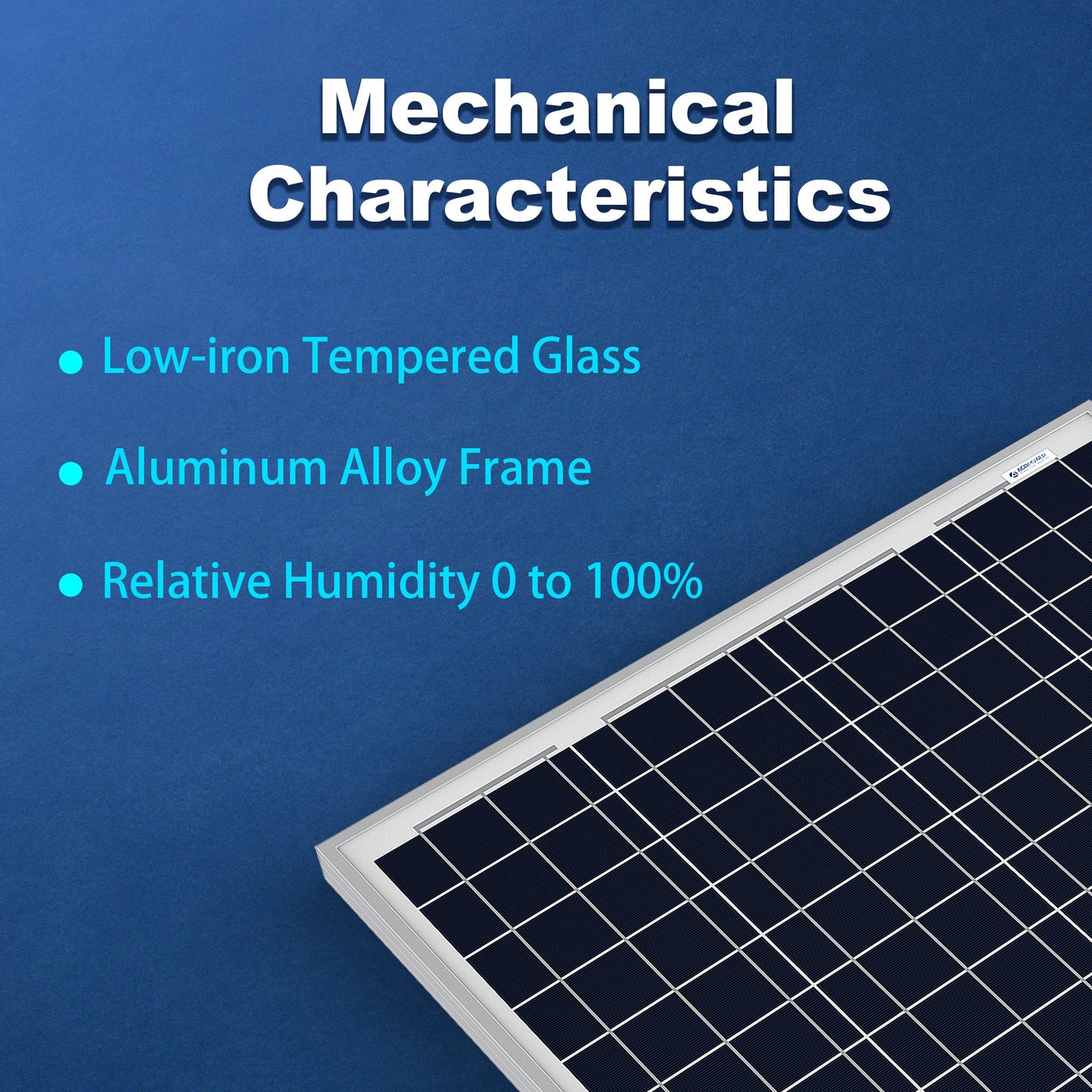 50 Watt 12 Volt Monocrystalline Solar Panel