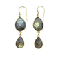 Rome Earrings in Labradorite