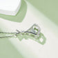 Set With Top-quality Moissanite, This Luxurious And Fashionable Light Luxury Trend Jewelry Necklace Pendant Is Made Of S925 Silver Electroplated With Platinum