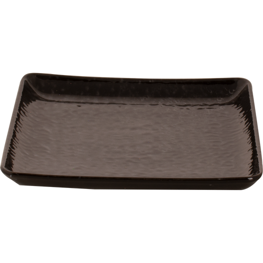 [ Set of 6 ] PLATE 19 SQUARE BLACK TAHITI 7.5 inch