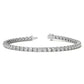 8.5 CTW Lab Grown Diamond Tennis Bracelet in 14kt White/Yellow Gold (G/VS) AGI Certified