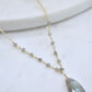 Beaded Bailey Necklace in Labradorite