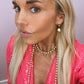 Rose Gold Layered Pearl Necklace