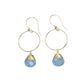 Yuliya Earrings in Aquamarine