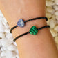 Semi-Precious Heart Stretch Bracelet