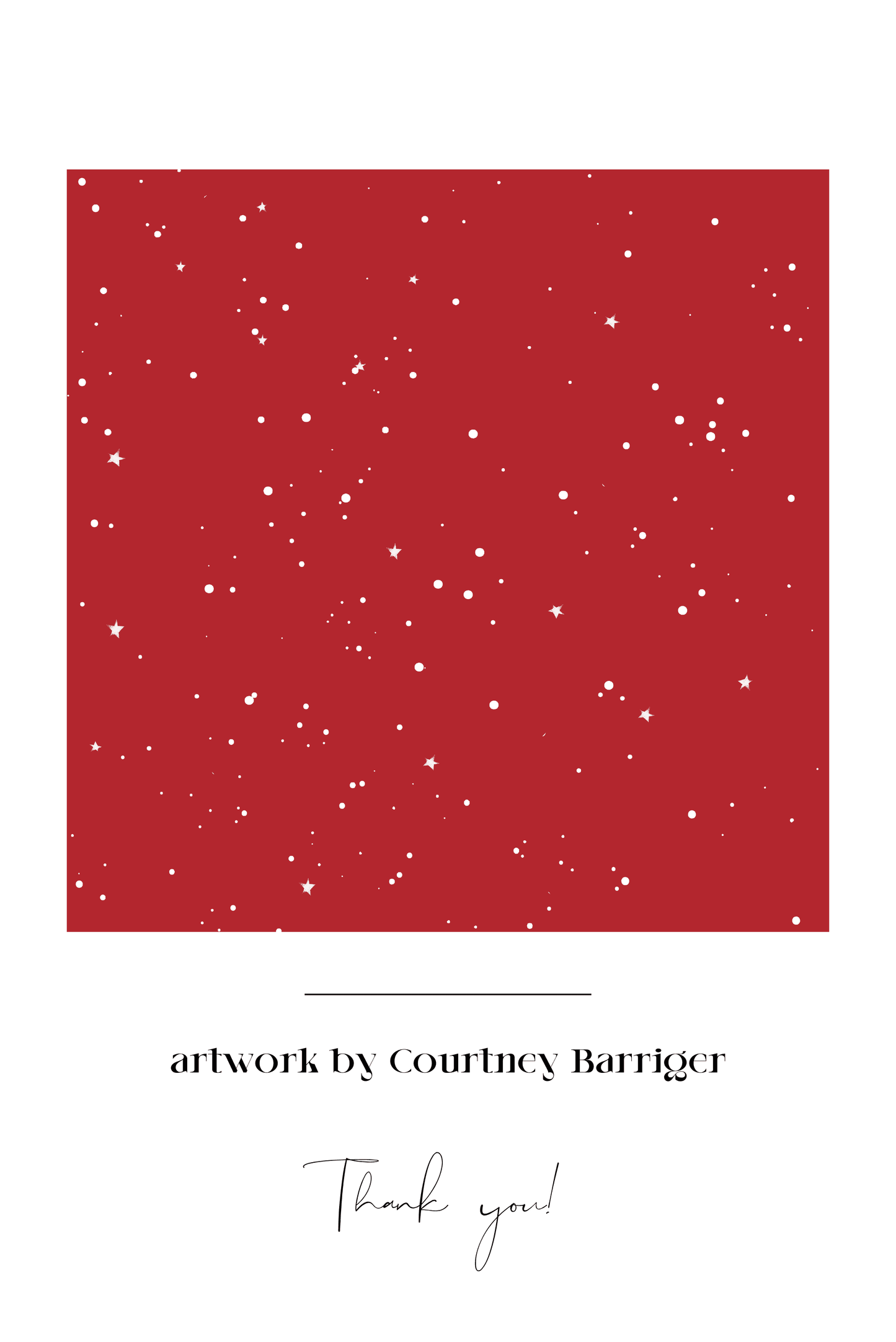 Red Stardust Scarf