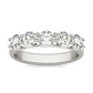 AGI Certified 1 1/4 CTW Round Lab Grown Diamond (G/VS) Five Stone Anniversary Band in 14K White Gold