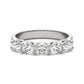 AGI Certified 1 1/4 CTW Round Lab Grown Diamond (G/VS) Five Stone Anniversary Band in 14K White Gold