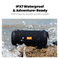 WHALE with Nylon Strap – Bluetooth IPX7 Waterproof Portable Outdoor Speaker with 30W Stereo Sound and USB Charge Out