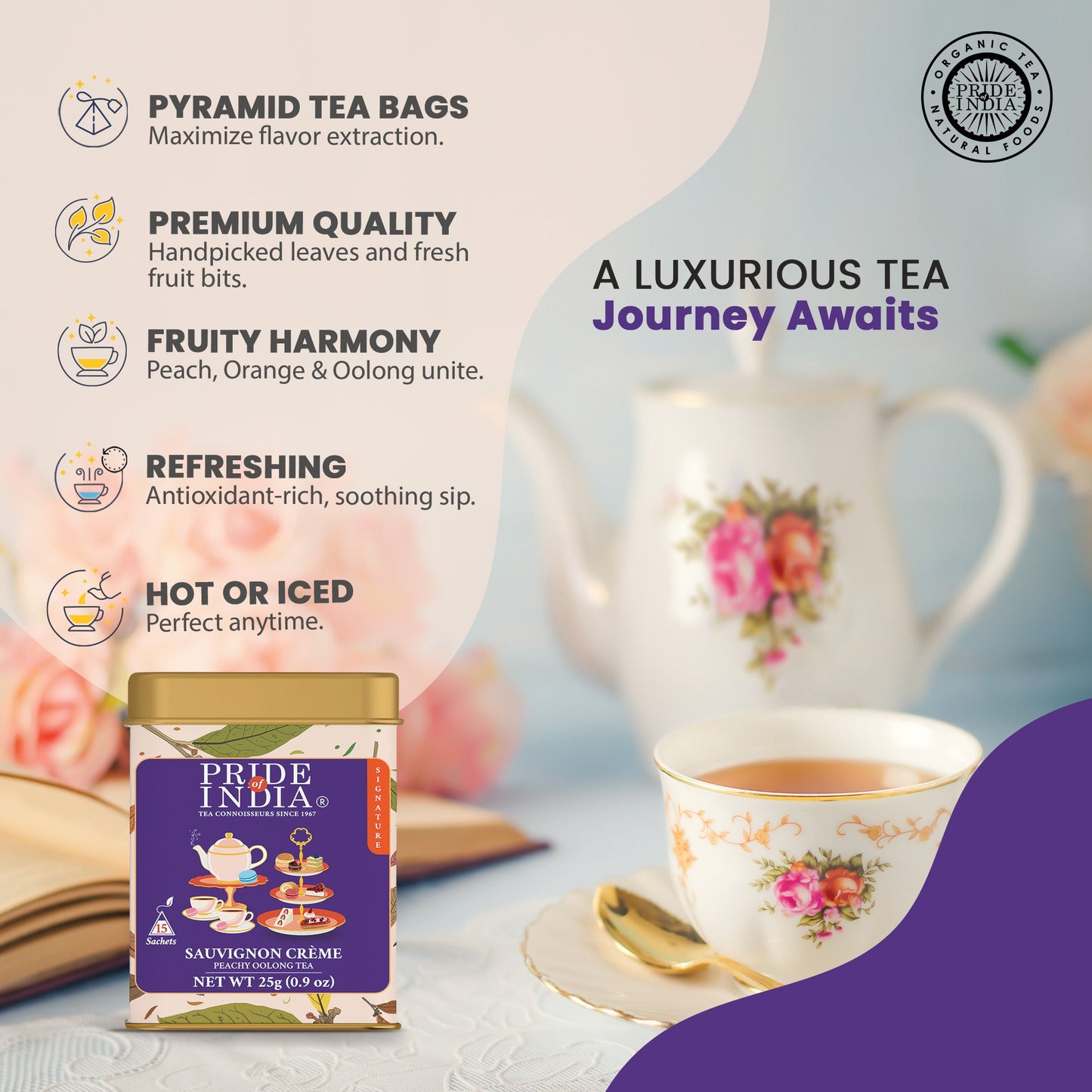 Sauvignon Creme - Peachy Oolong Tea Bags