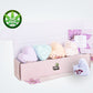 CBD -  5 Hearts Shaped Shower Steamers/ fizzies with CBD - in a Gift Box - Can be personalized. (THC free)