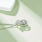 Set With Top-quality Moissanite, This Luxurious And Fashionable Light Luxury Trend Jewelry Necklace Pendant Is Made Of S925 Silver Electroplated With Platinum