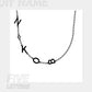 Stainless Steel 26 English Letter Name Necklace
