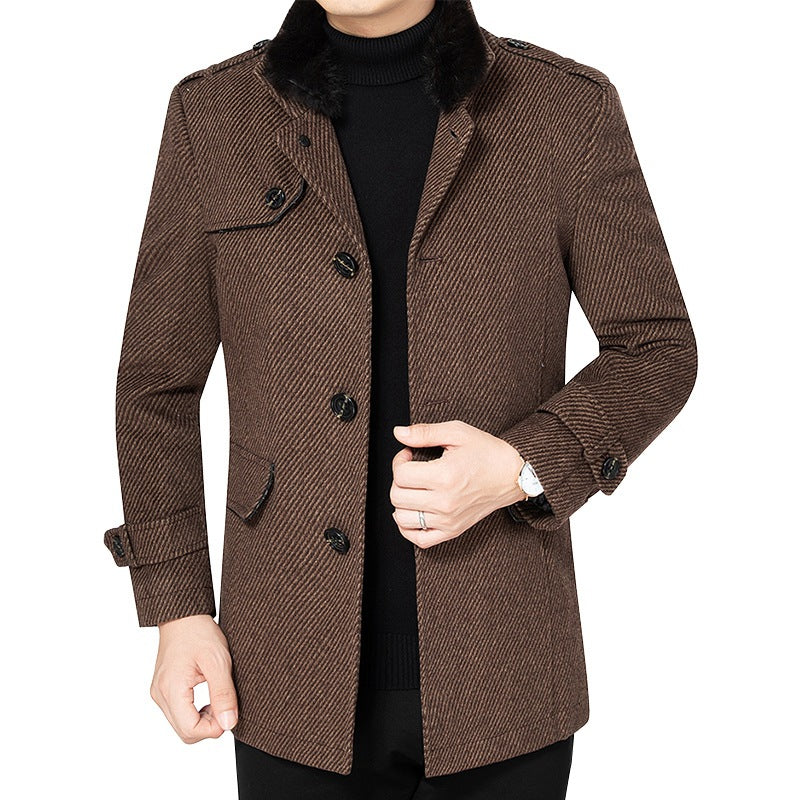 Casual Lambswool Coat