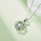 Set With Top-quality Moissanite, This Luxurious And Fashionable Light Luxury Trend Jewelry Necklace Pendant Is Made Of S925 Silver Electroplated With Platinum
