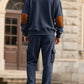 Corduroy Sweatshirt And Sweatpants Stand Collar Access Control Pullover