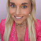 Rose Gold Layered Pearl Necklace