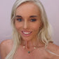 Mrs. Parker Endless Summer Labradorite Necklace with Polished Pyrite Chain in Gold