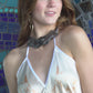 Altair Silk Halter Dress in Dueling Jaguars