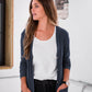 Ladies Eco-Triblend Rib Cardigan