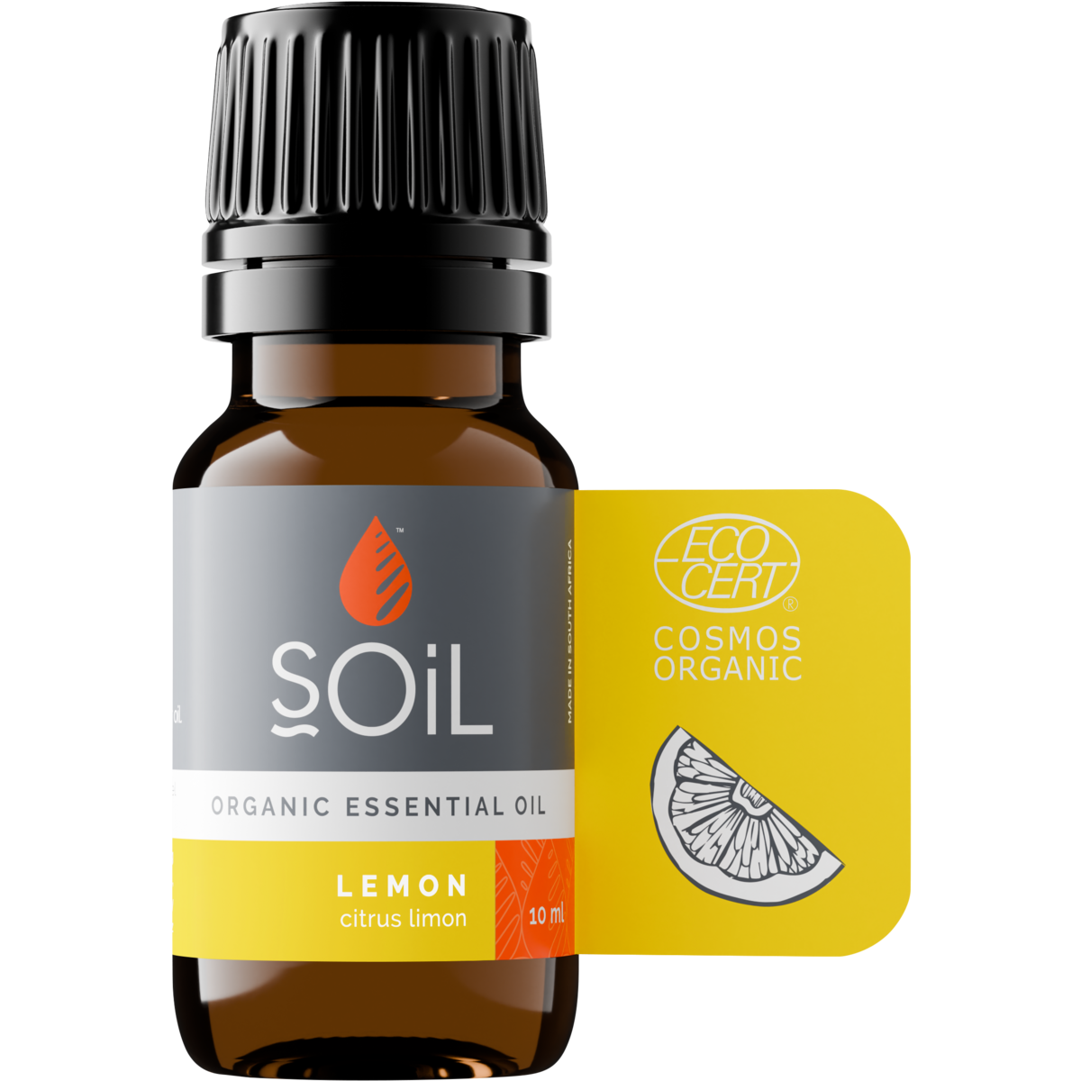 Organic Lemon Essential Oil (Citrus Limon) 10ml