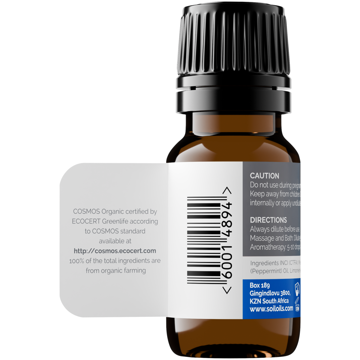 Organic Peppermint Essential Oil (Mentha Piperita) 10ml