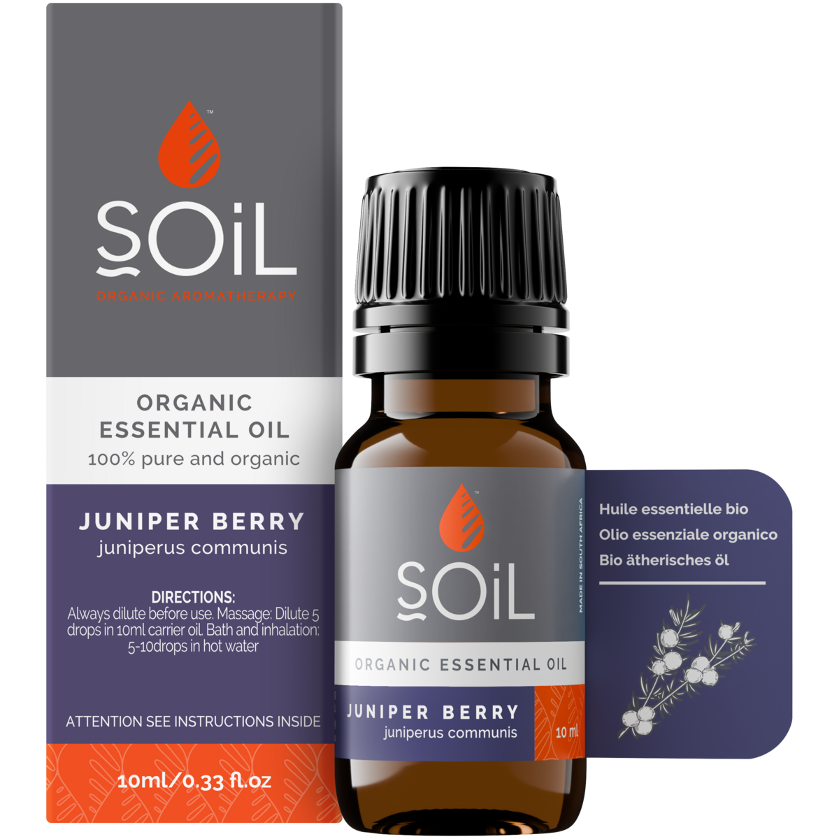 Organic Juniper Essential Oil (Juniperis Communis) 10ml