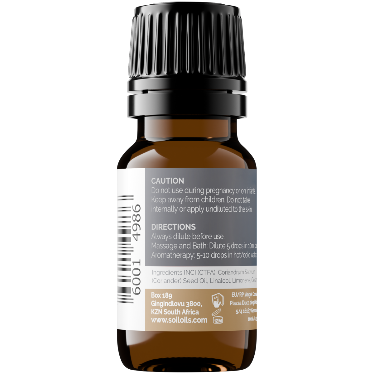 Organic Coriander Seed Essential Oil (Coriandrum Sativum) 10ml