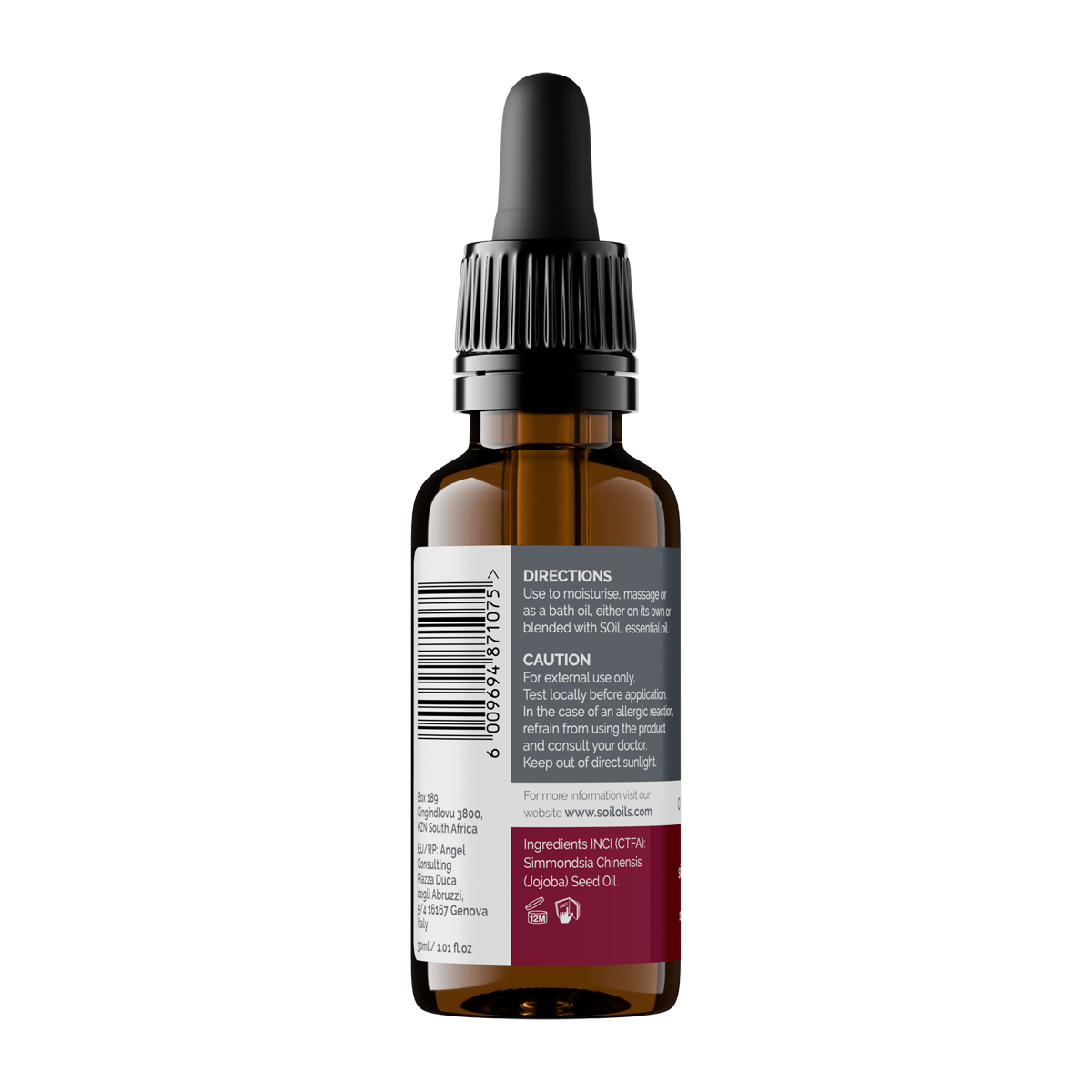 Organic Jojoba Oil (Simmondsia Chenensis)  30ml