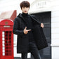 Mens Cotton-Padded Hooded Casual Jacket