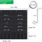 Hanging File Holder Organizer Rack 10 File Pockets + 10 Supply Pockets