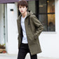 Mens Cotton-Padded Hooded Casual Jacket