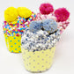 Fuzzy Pom Confetti Socks